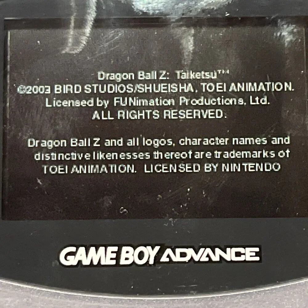 Dragon Ball Z Taiketsu Nintendo Game Boy Advance Video Game - game only